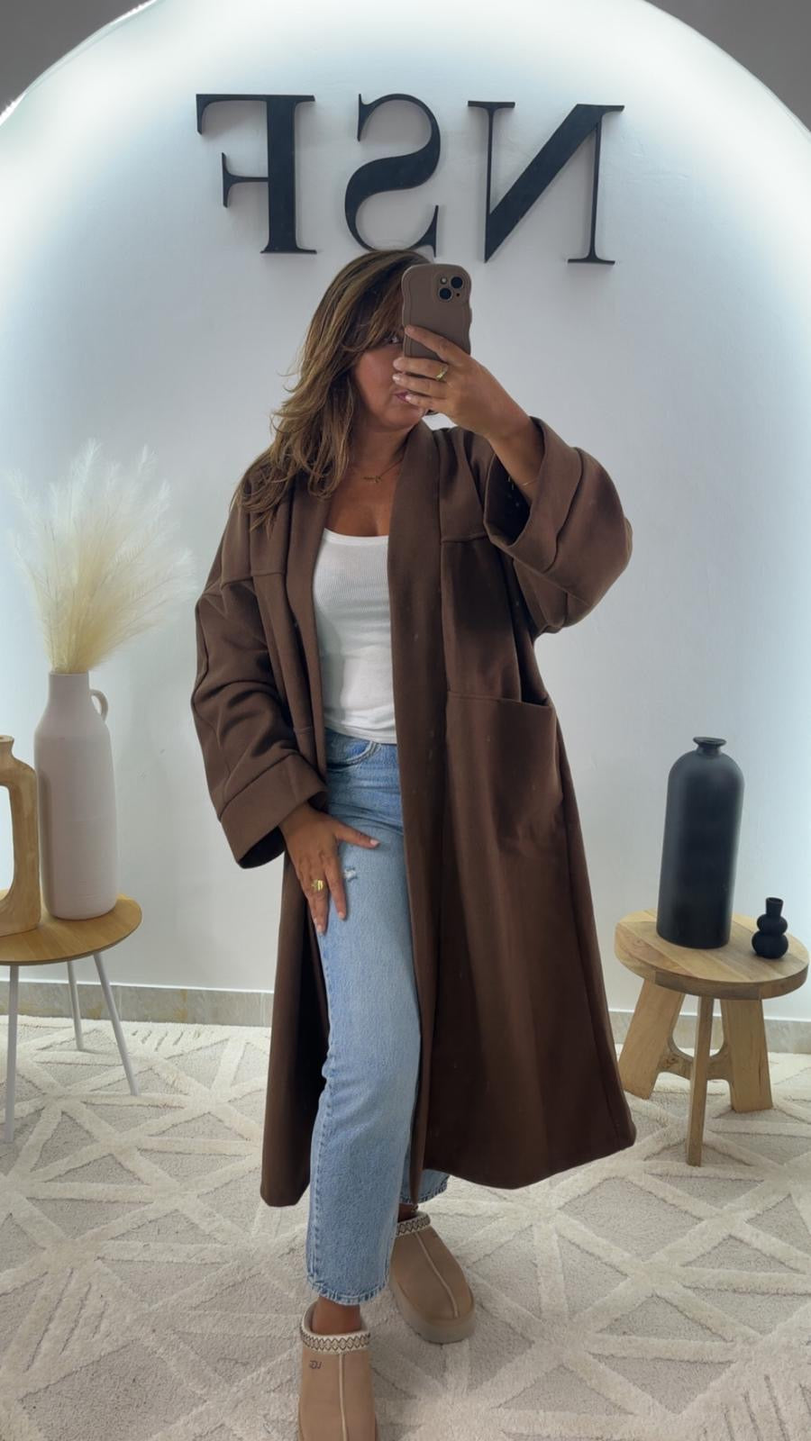 Veste longue CELIA