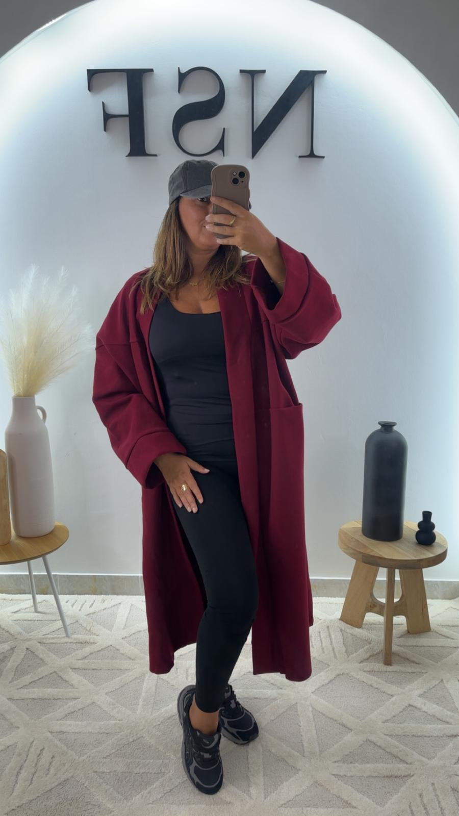 Veste longue CELIA