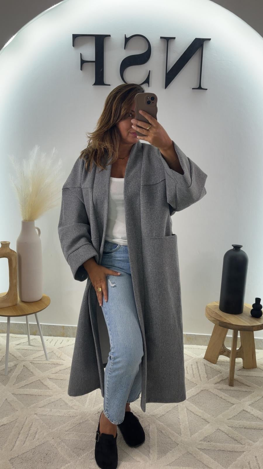 Veste longue CELIA